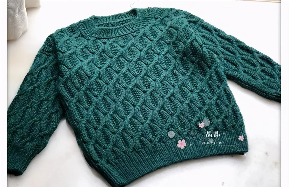 棒针钩织儿童套头毛衣全教程视频,棒针女童圆肩套头裙摆毛衣视频