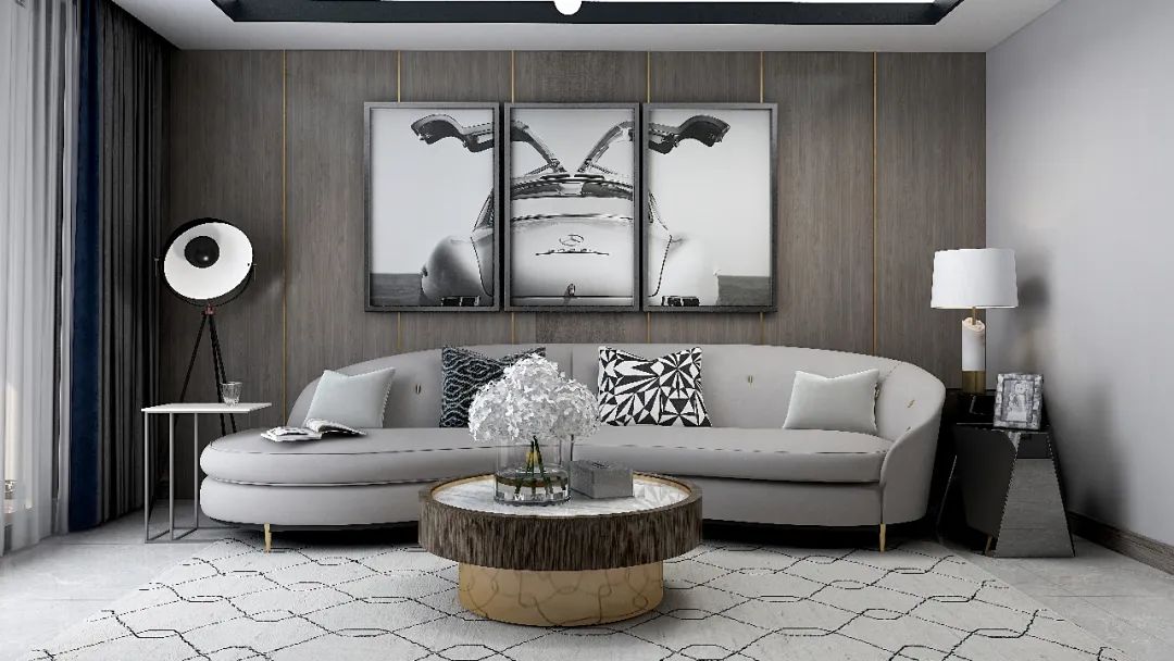 美克家居车间设计,美克美家高级灰家具