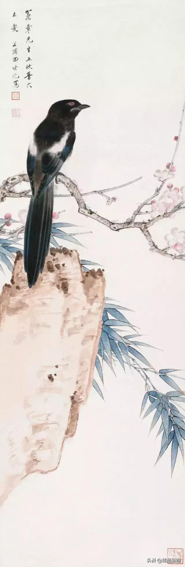 工笔大师田世光,工笔画大师田世光画孔雀好美