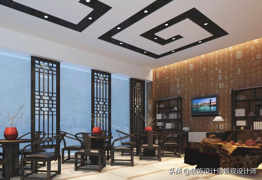 50平米禅意中医养生馆设计图,中医养生理疗会所设计