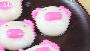 没有色素的小猪汤圆怎么做,做汤圆教程可爱型