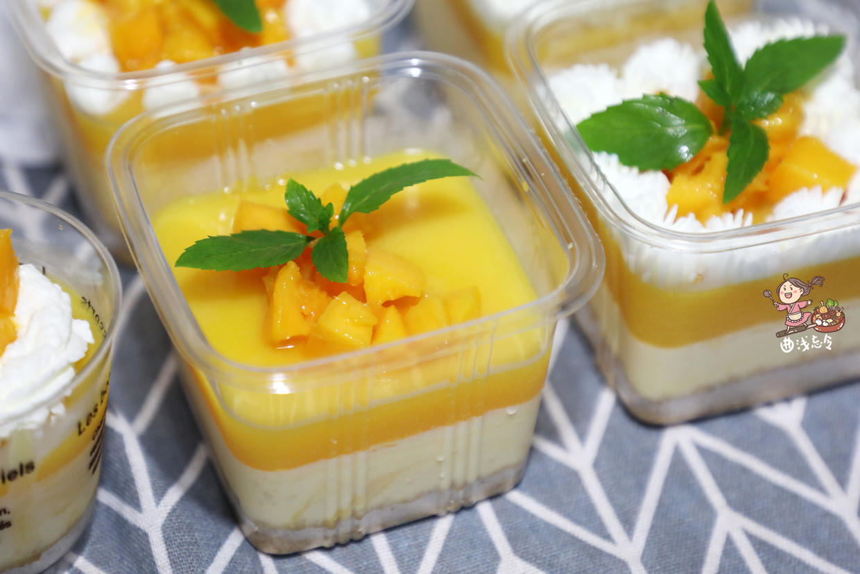 慕斯芒果蛋糕的制作原料和做法,自制芒果慕斯蛋糕盒