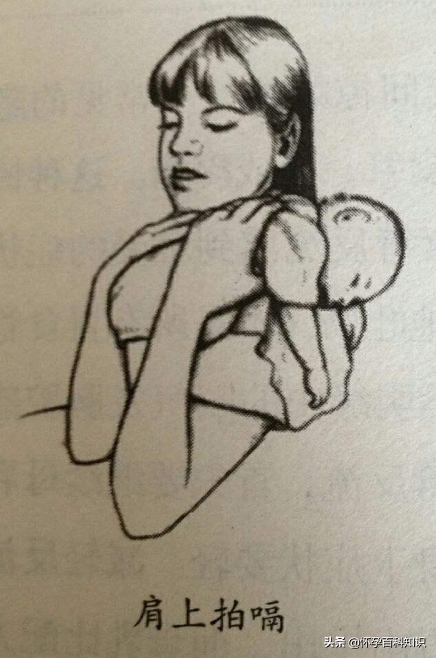 正确的宝宝拍嗝姿势,给宝宝拍嗝的正确姿势与力度