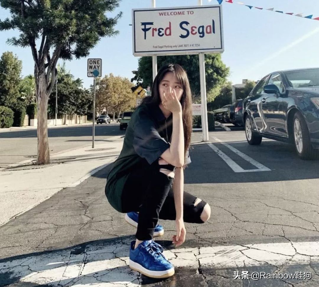 nikexclot蓝色,潮鞋推荐耐克af1