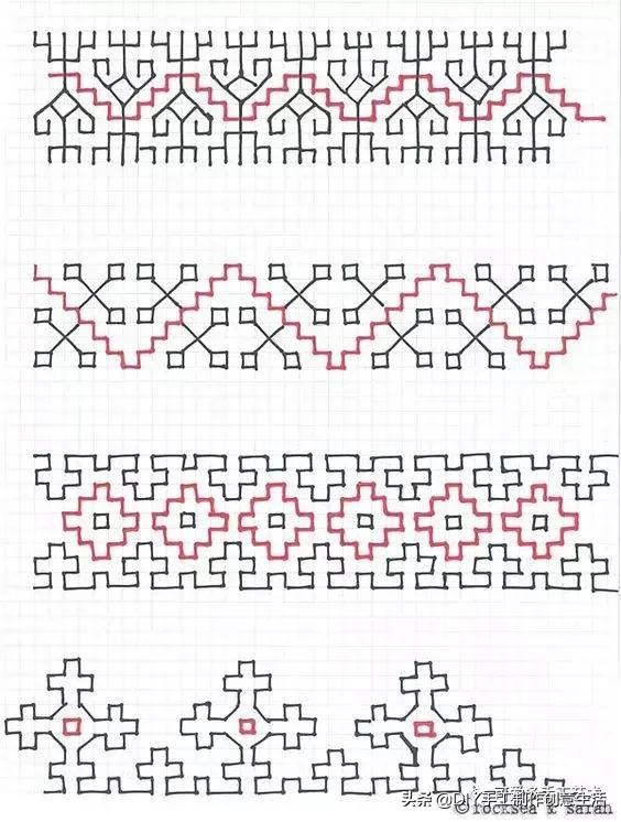 桌布花边的手工刺绣,刺绣桌布diy简单图案