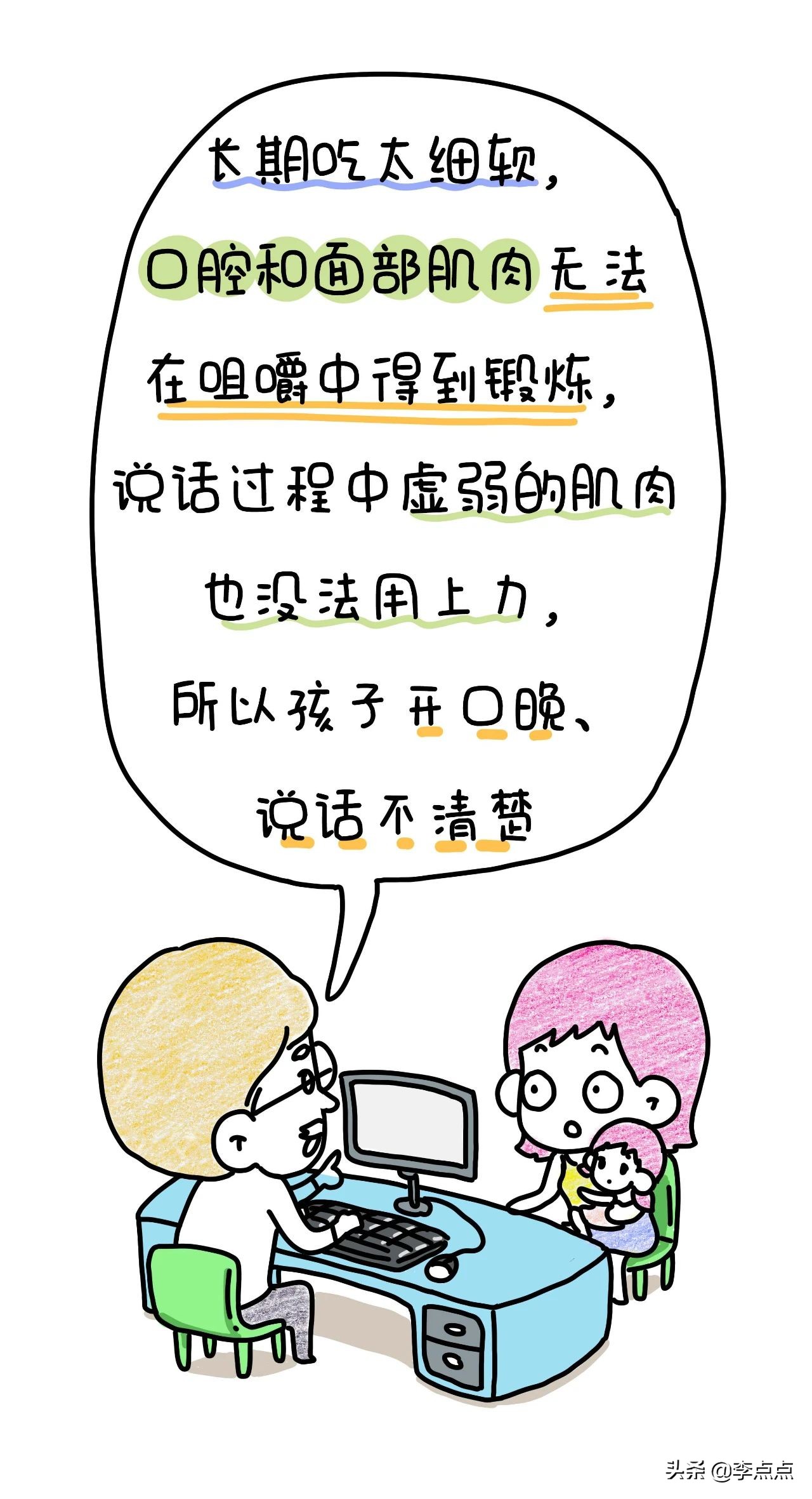 一到下午就口齿不清,口齿不清咀嚼无力