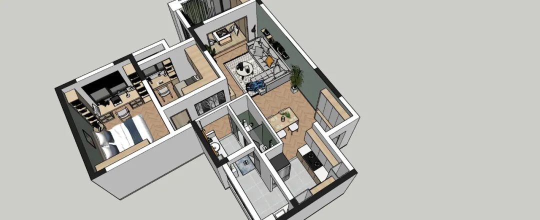 重庆焕新家老房空间改造机构,龙湖精装房改造案例