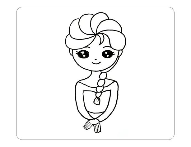 安娜公主和艾莎公主怎么画,艾莎公主下雨的时候怎么画