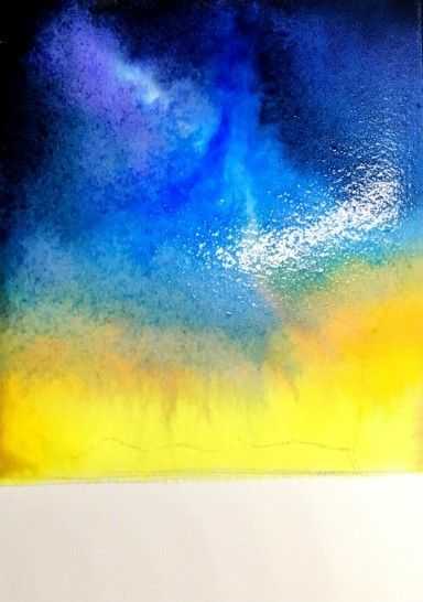 水彩璀璨星空,璀璨星空怎么画水彩