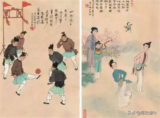 古代足球蹴鞠用的球,宋朝的蹴鞠和现在的足球一样吗