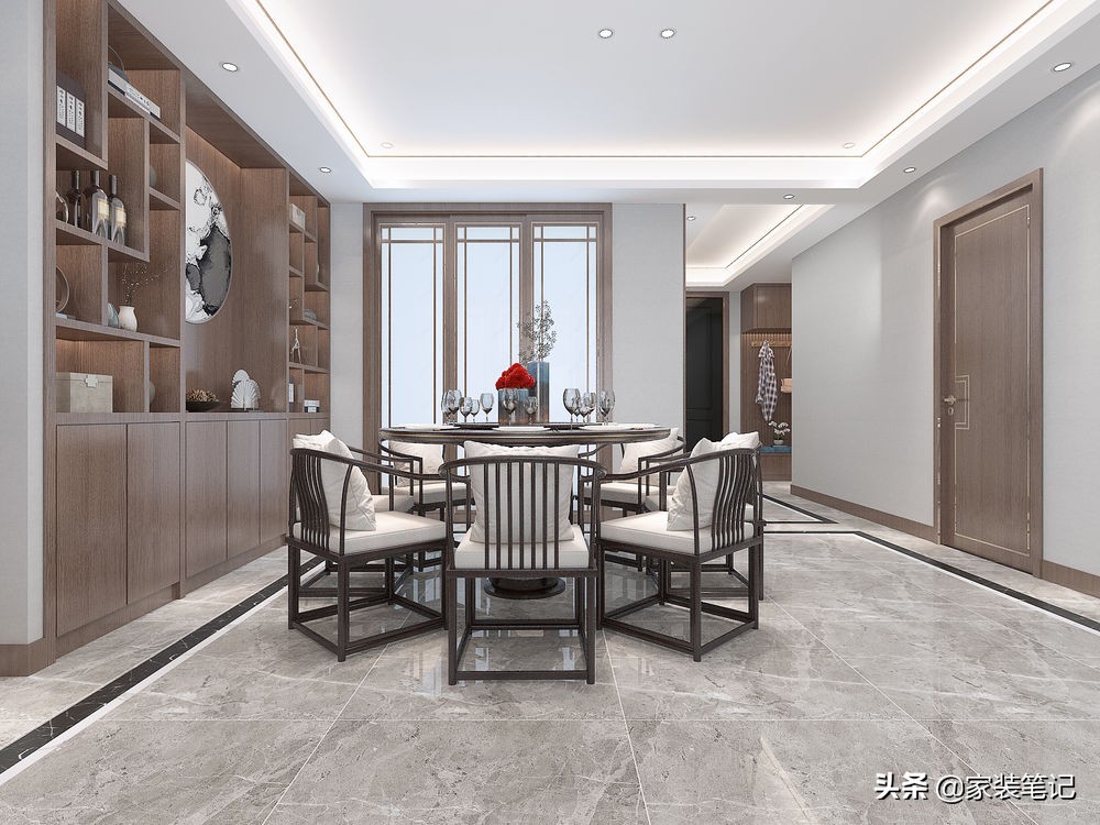 160平方新中式装修风格全屋效果图,160平复式两层装修效果图新中式