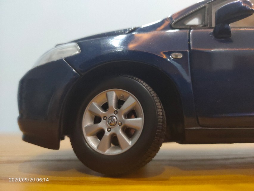 日产骐达老款汽车模型,14岁的暖男