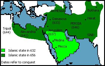 阿拉伯帝国三洲五海,阿拉伯中世纪