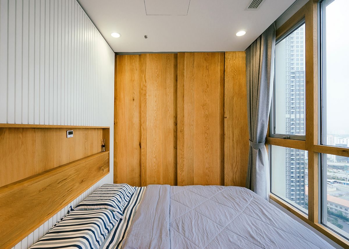 客厅卧室打通隔断折叠推拉门,门挨门相邻两套房打通装修效果图