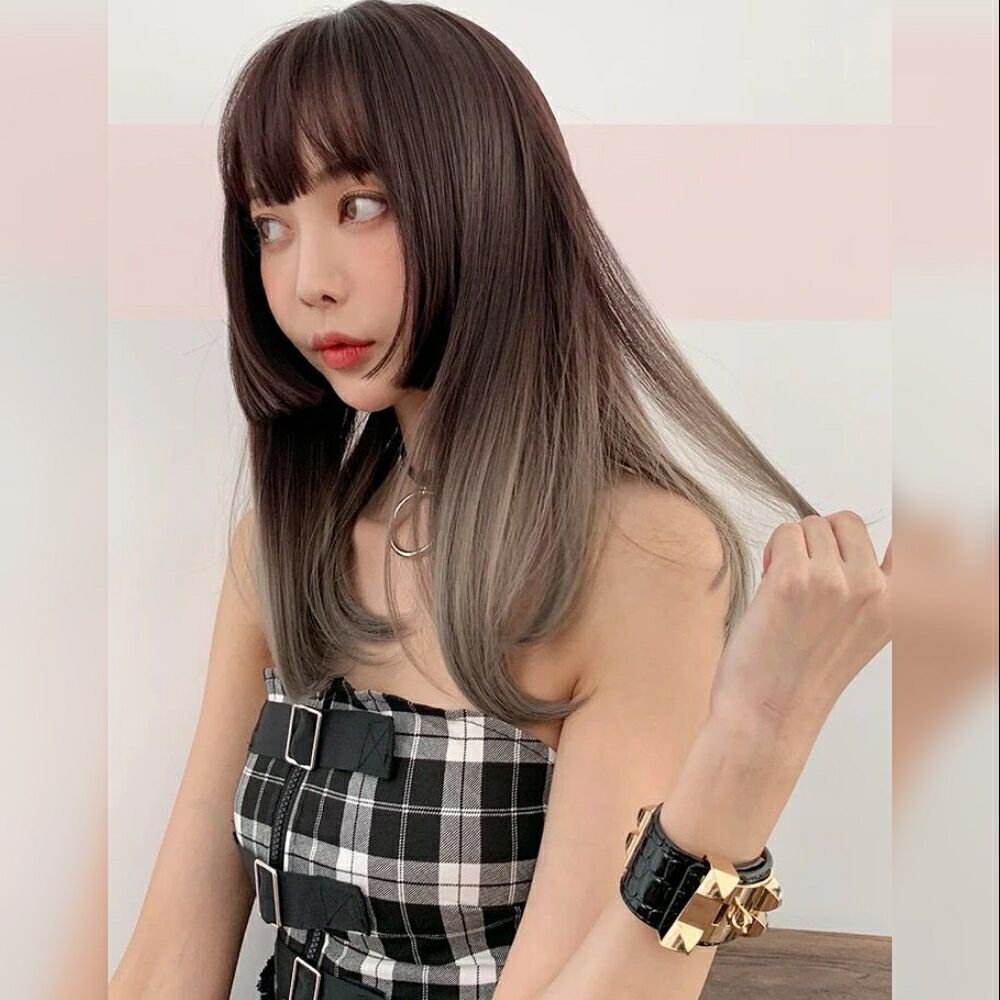 适合长发小脸女生的刘海,脸长发量少适合什么刘海女