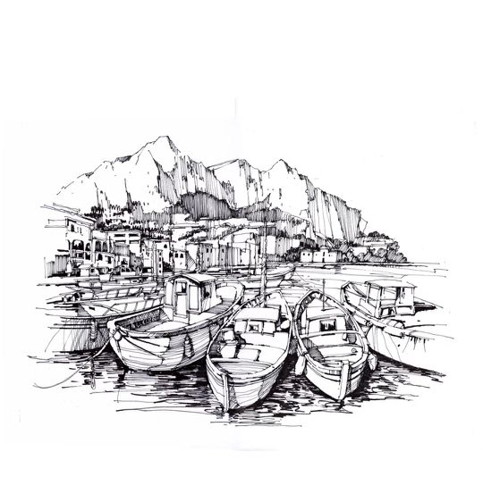 入门风景速写1000例临摹图,风景速写的方法与步骤教案