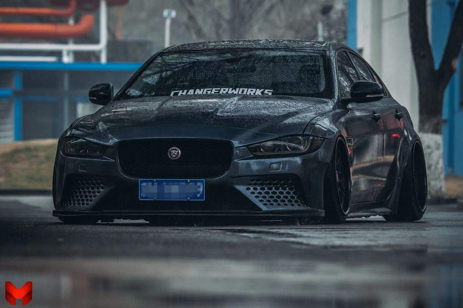 捷豹xe改装project8宽体,捷豹xe宽体