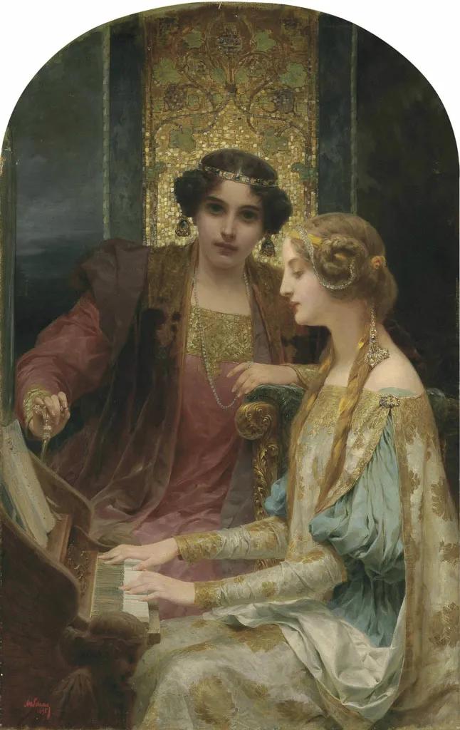 溢出油画的乐音妙韵