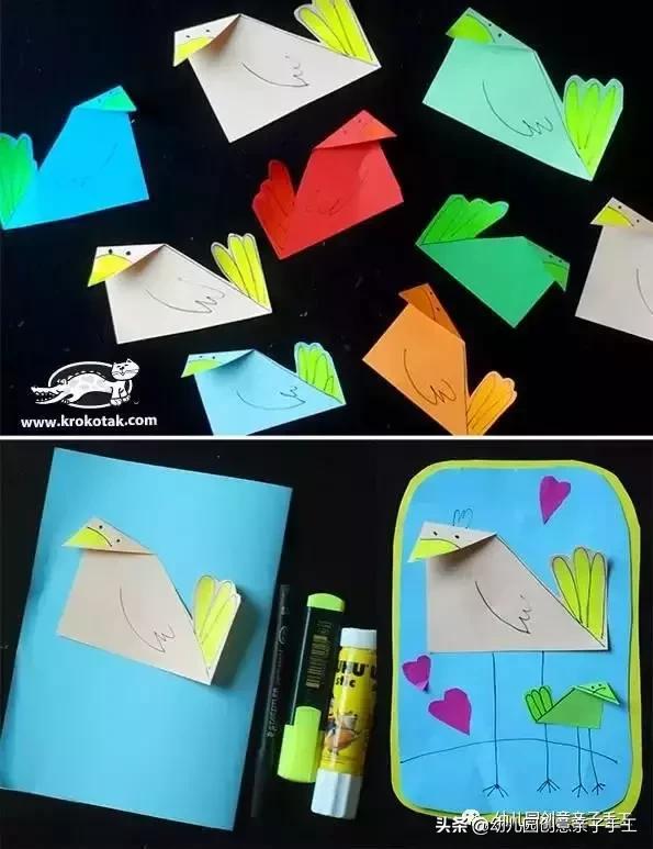 幼儿园手工制作小卡纸大全,圆形卡纸秘密