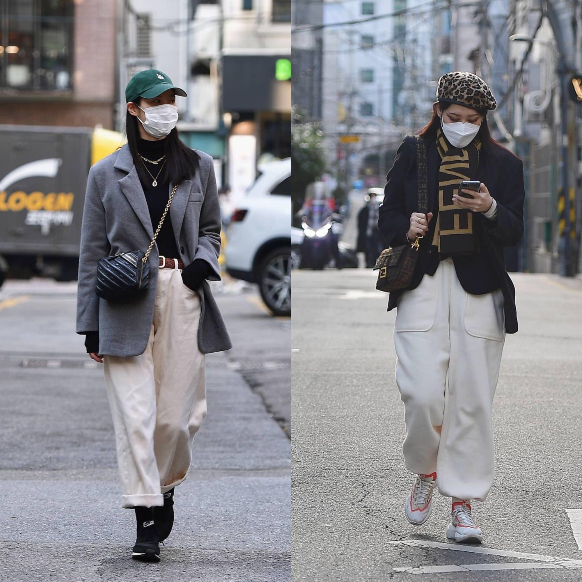 韩国时尚小姐姐照片,个性时髦的韩国街拍了解一下