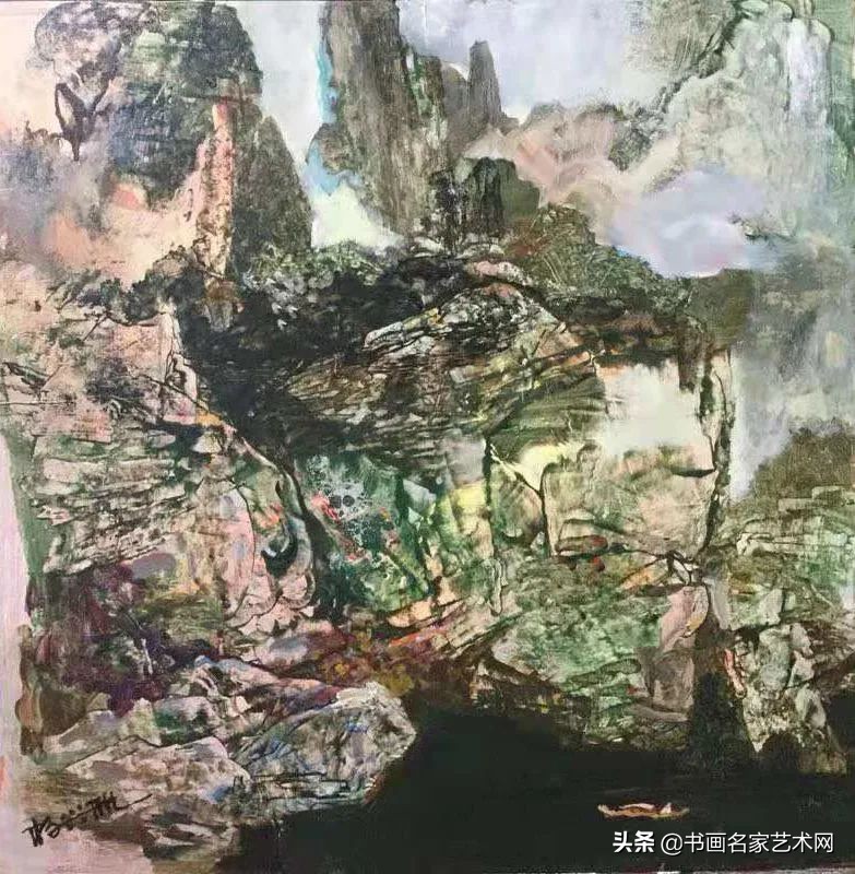 杨兴雅意向山水油画作品欣赏,艺术中国杨建宏绘画作品鉴赏