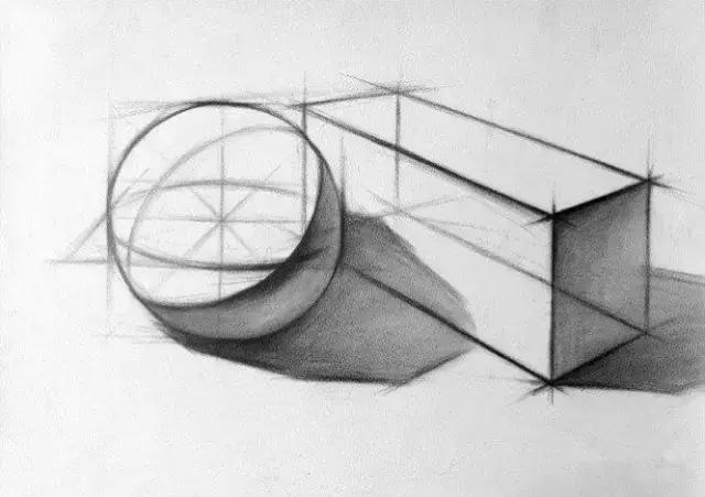 素描基础几何体圆柱体,零基础素描教程快速学会几何体