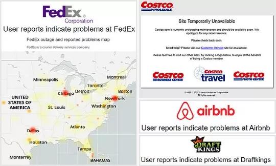 全球性网络故障,全球大批网站突遭宕机