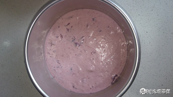 牛奶慕斯蛋糕最简单的制作方法,蓝莓果酱牛奶奶酪慕斯蛋糕8寸