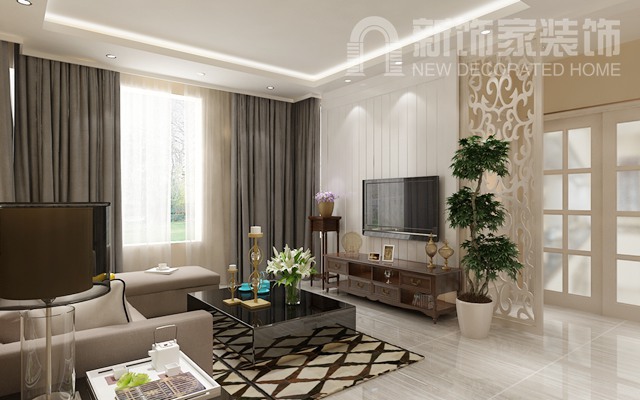 复式挑空客厅电视背景墙,客厅背景墙太空旷怎么办