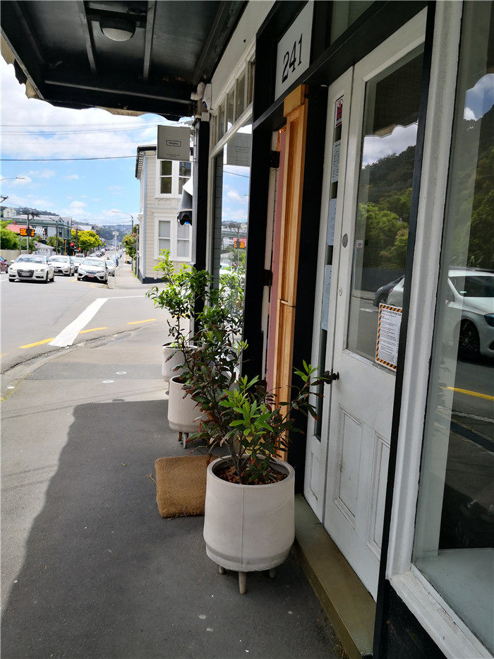 新西兰总理府前吃素食