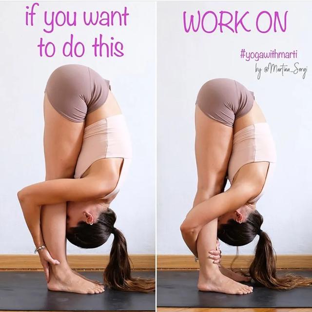 瑜伽站立前屈如何纠正弓背,前屈瑜伽每天必练8个动作