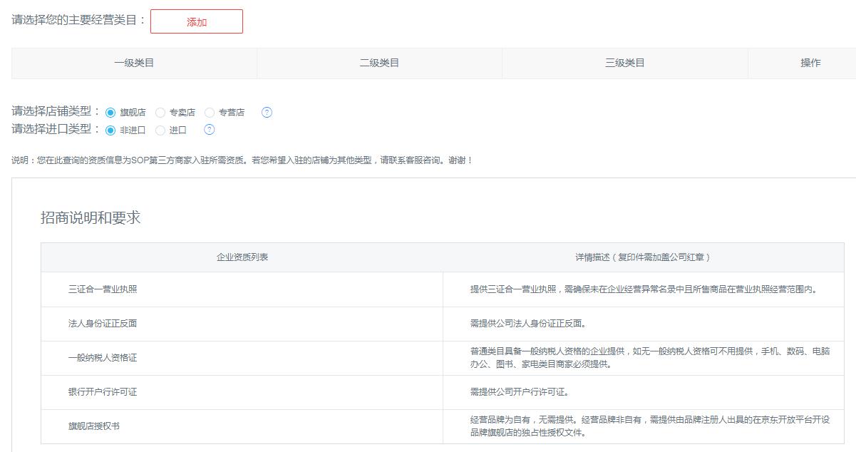京东门店线上入驻申请,2021京东店铺入驻条件及费用