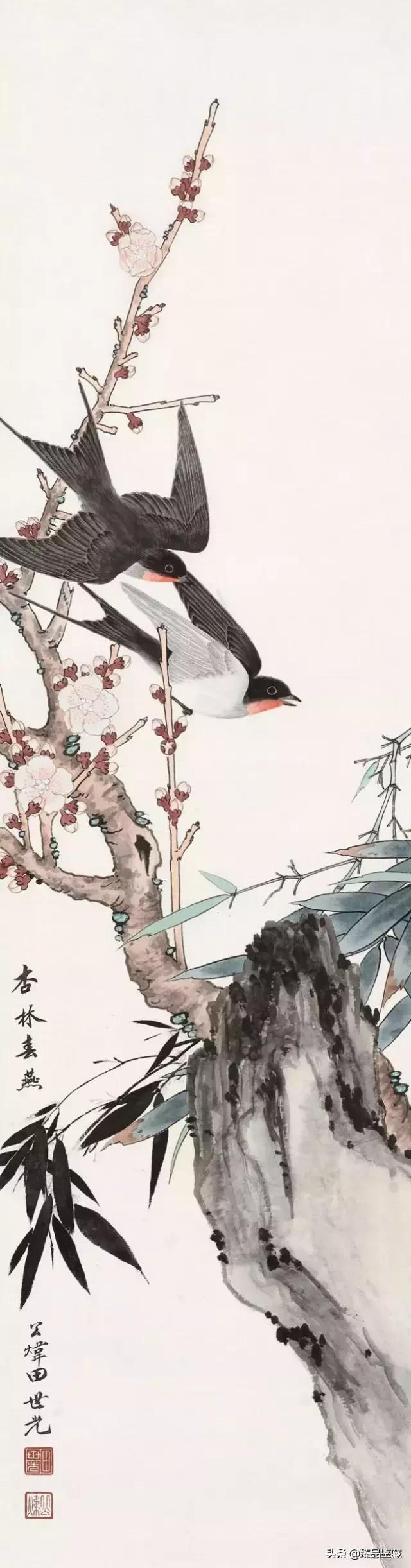 工笔大师田世光,工笔画大师田世光画孔雀好美