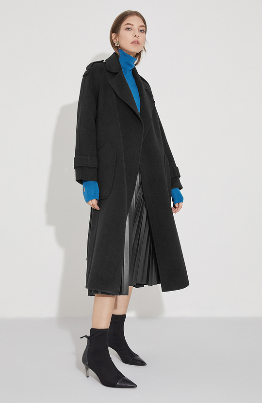 格子呢子大衣搭配女秋冬,秋冬小个子毛呢大衣搭配