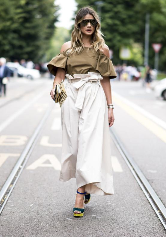 阔腿裤穿出时尚感,阔腿裤要怎么穿才又显瘦又好看