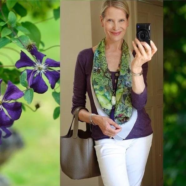 简单到一学就会的丝巾搭配,时尚博主丝巾搭配