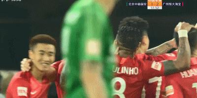 恒大进球对北京国安,恒大埃尔克森全进球
