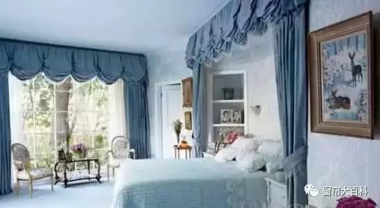 阳台窗帘加窗幔效果,千鸟格窗帘加窗幔