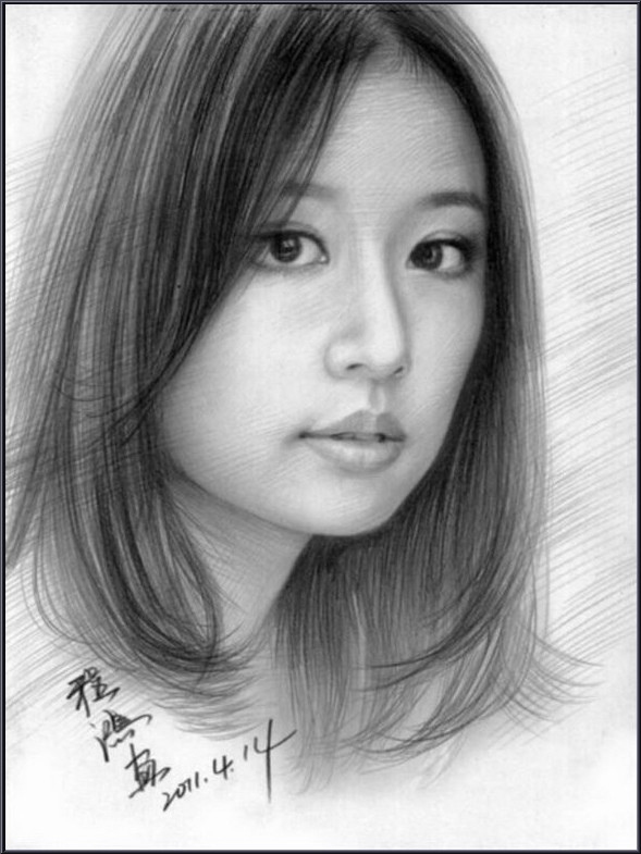 最近很火的素描人物明星,100张素描100位明星