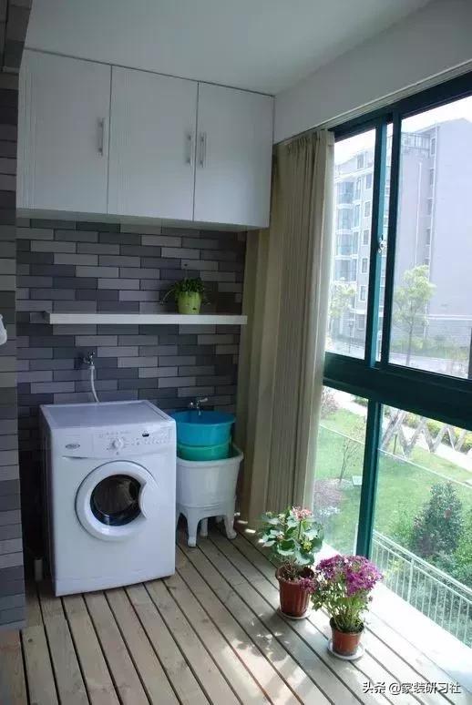 阳台洗衣机柜洗手盆一体带拖把池,阳台拖把池和洗手台二合一洗衣机