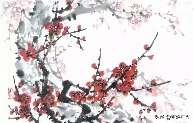 国画梅花画法视频,徐湛梅花画法教程