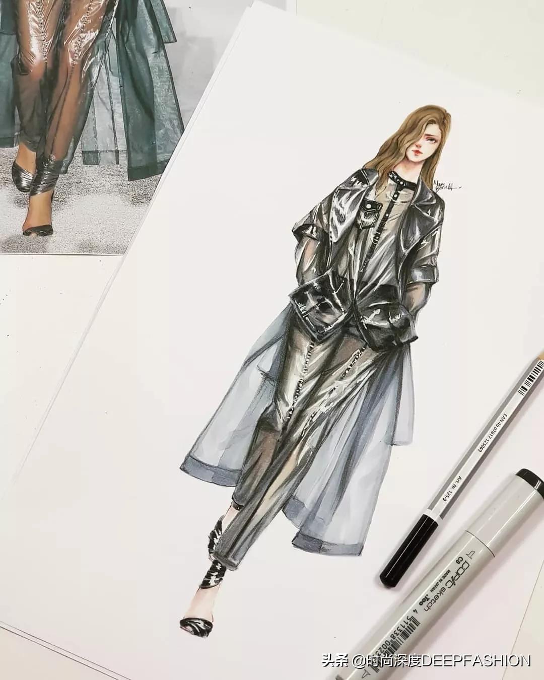 服装设计图三张,服装设计系列效果图