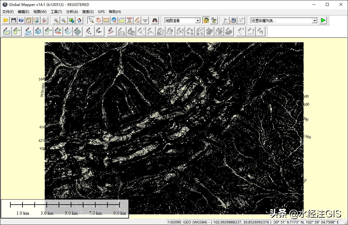 如何在微图中提取生成等高线