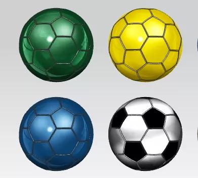 足球模型分析,足球3d模型制作教程图解