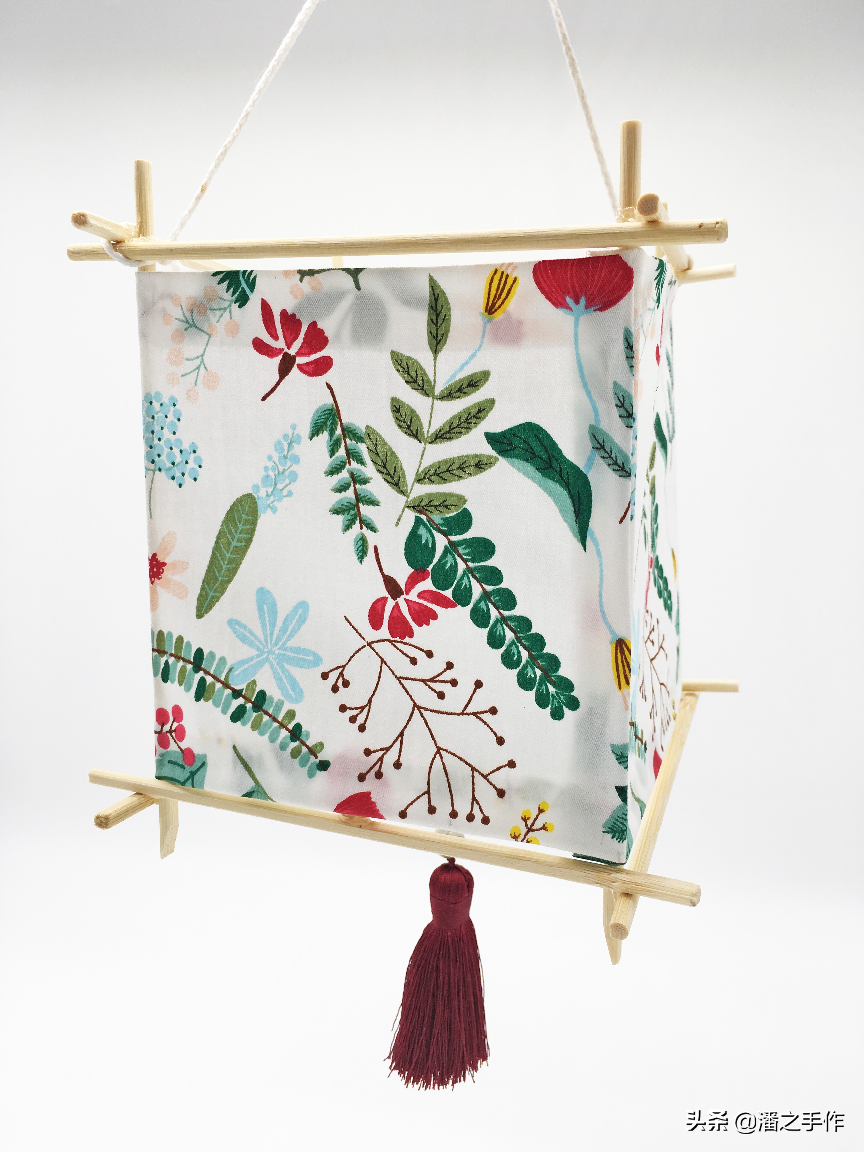 布艺灯笼手工制作教程简单,环保自制小灯笼