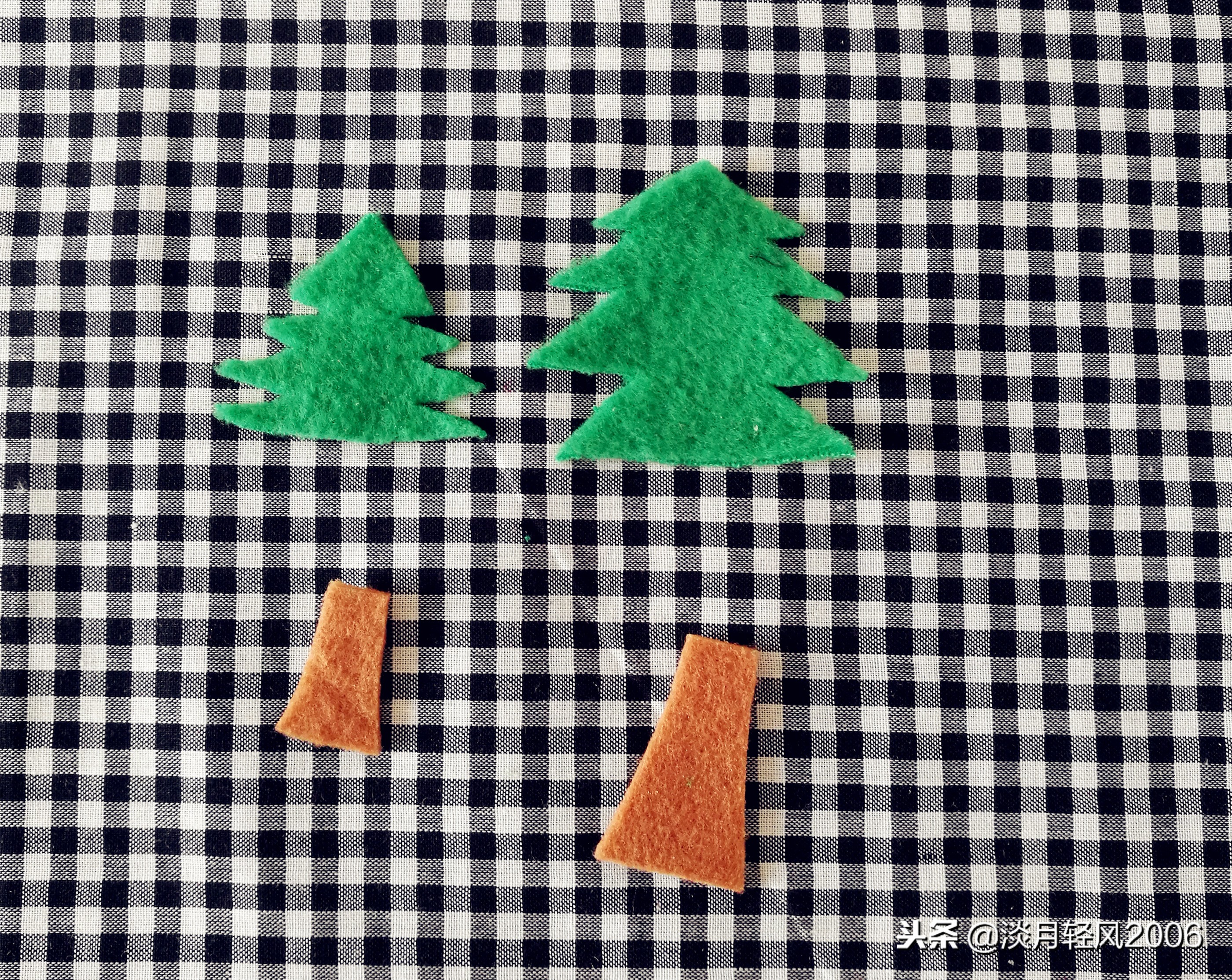 冬日布贴画制作,关于冬天的手工贴画