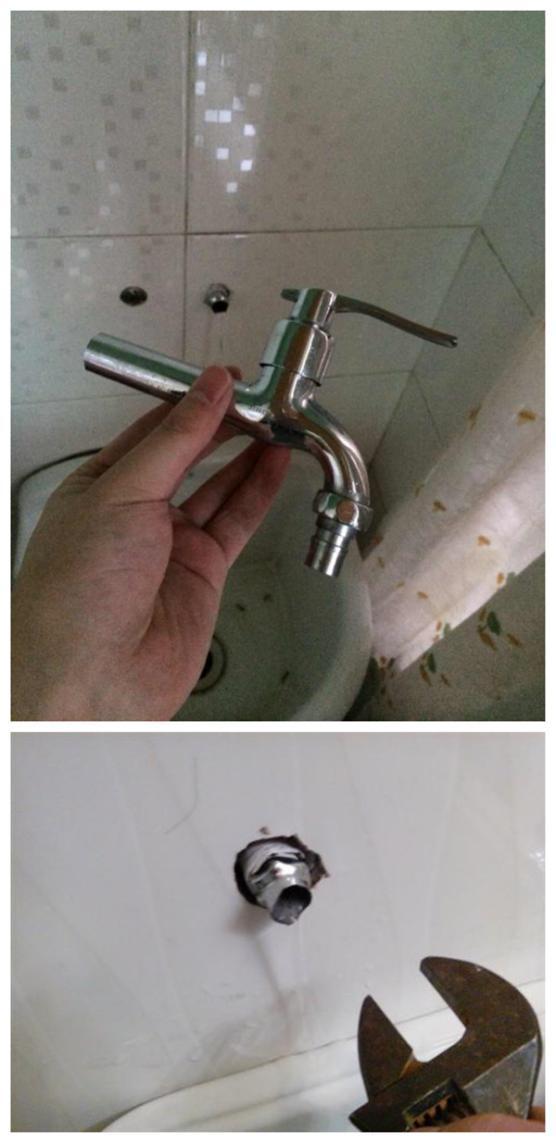 水龙头断了半截在孔里取出多少钱,水龙头角阀断在管里怎么修