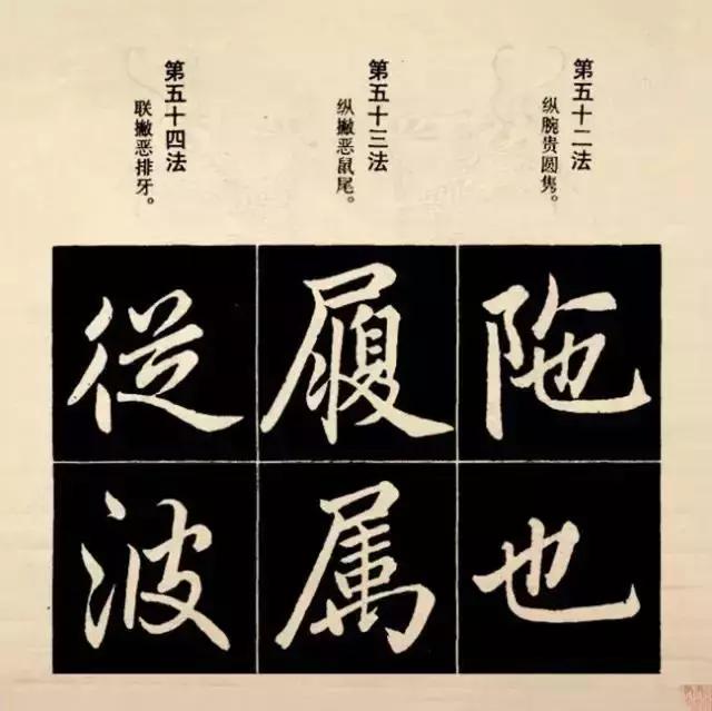 赵孟頫结字规律图,赵孟頫楷书顶写法