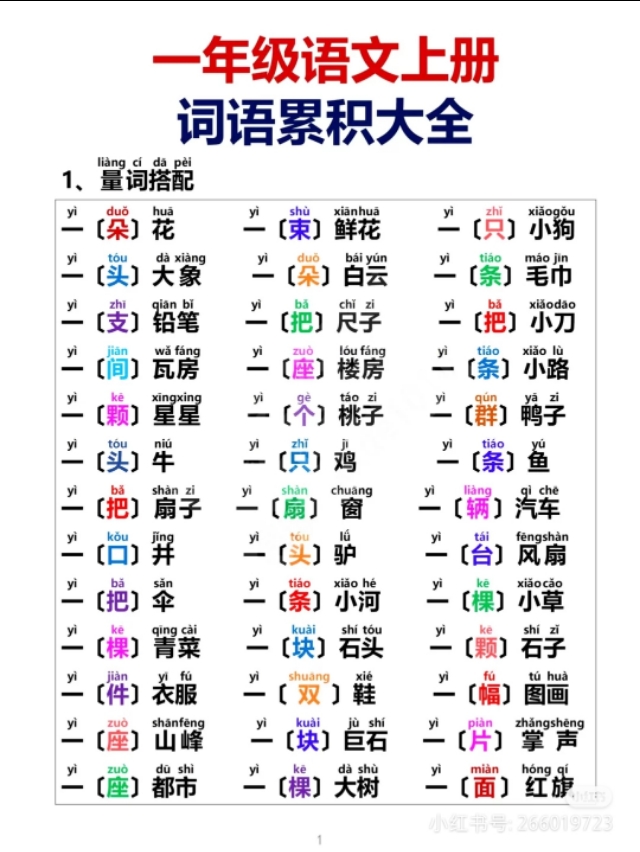 一年级上学期生字描红打印版,小学一年级识字笔画部首拼音