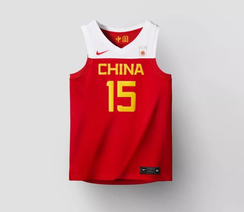 男篮最新球衣,中国男篮新版球衣